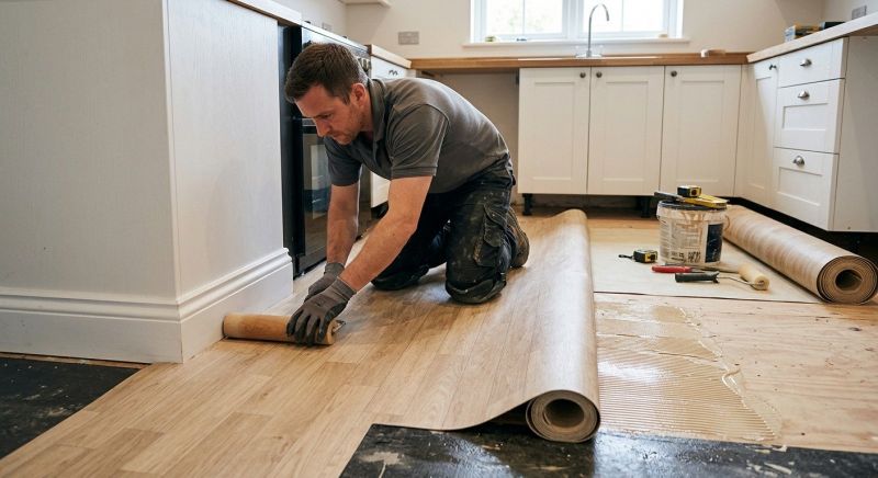 Sheet Linoleum Installation in Timnath, CO